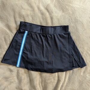 Black Skirt with Blue Stripe